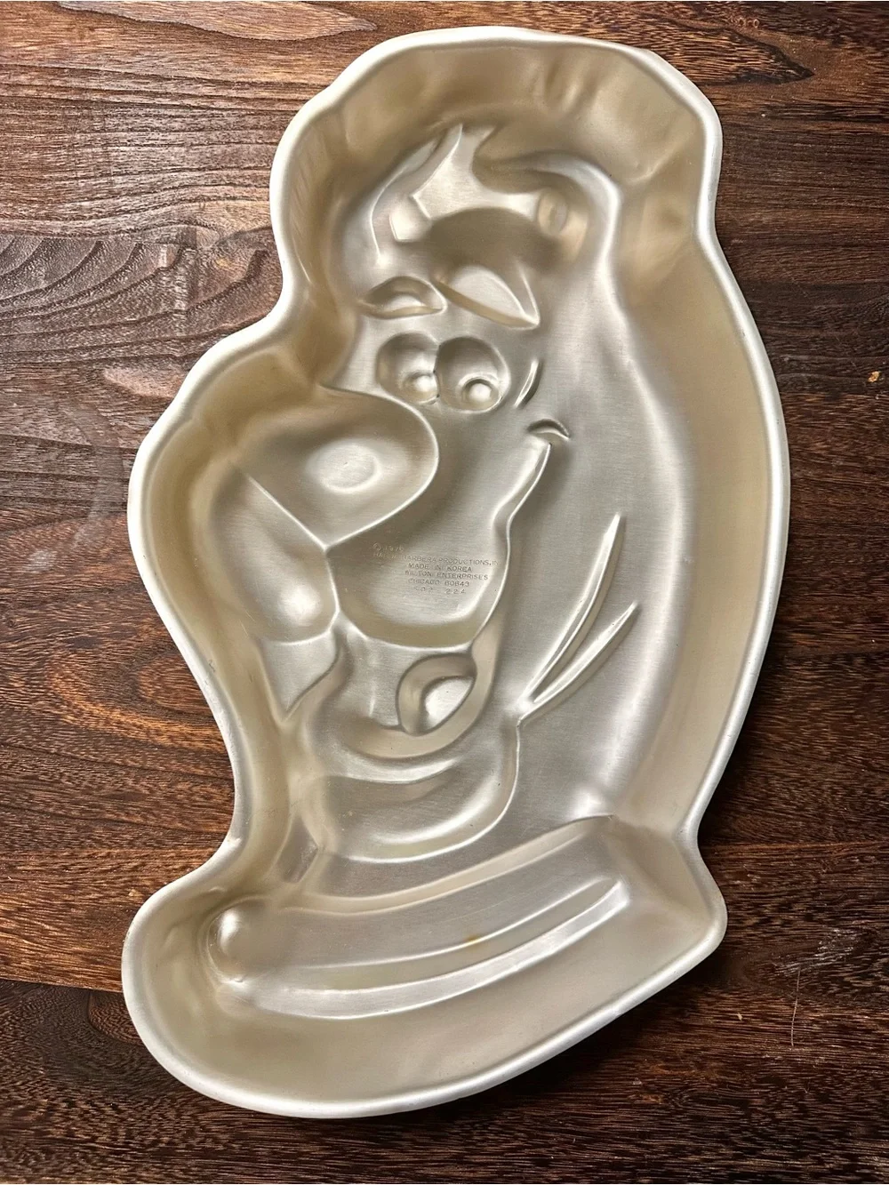 Vintage 1975 Wilton Scooby Doo Aluminum Cake Pan Mold